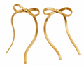 Gold Bow Earrings